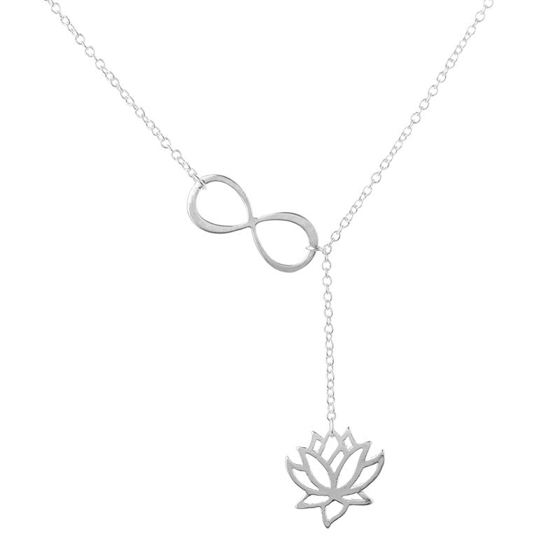 18k gold/sterling sliver Lotus Flower Pendant Necklace | tinyticker